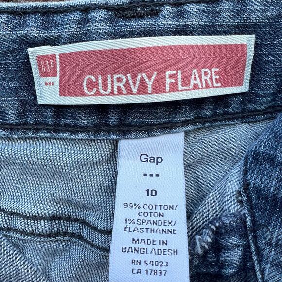 Gap Women's Curvy Flare Capris Jeans Size 10 - Picture 4 of 5
